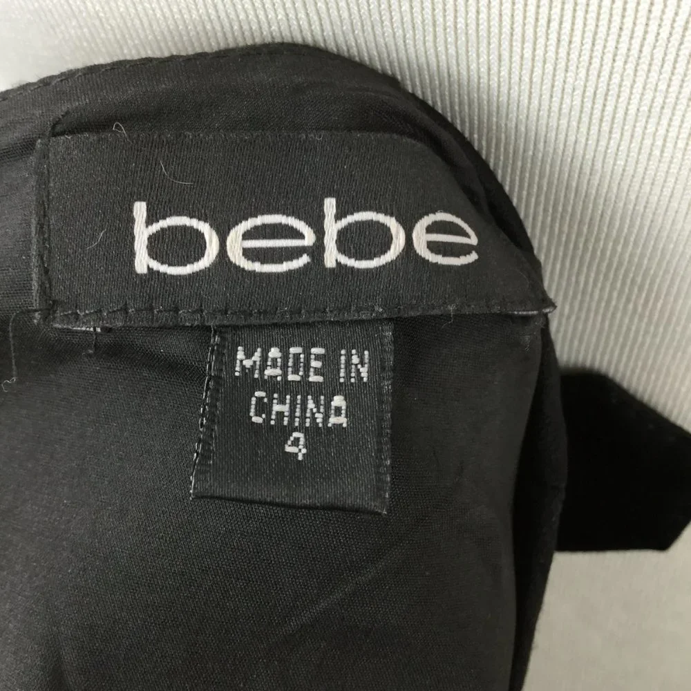 Bebe Black Sheath Dress 4 - Picture 6 of 7